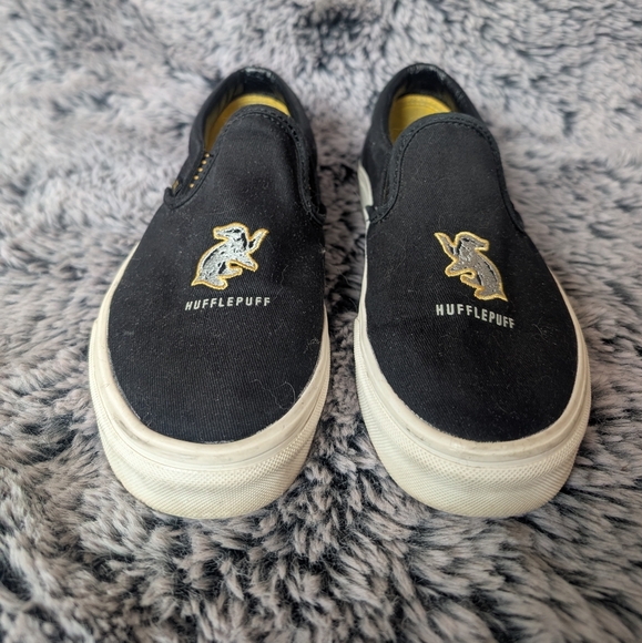 Vans Shoes - Hufflepuff Black Slip-On Women's Shoes
